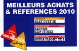 ALEF, AUDIA et LECTOR au palmarès 2010 de Haute Fidélité